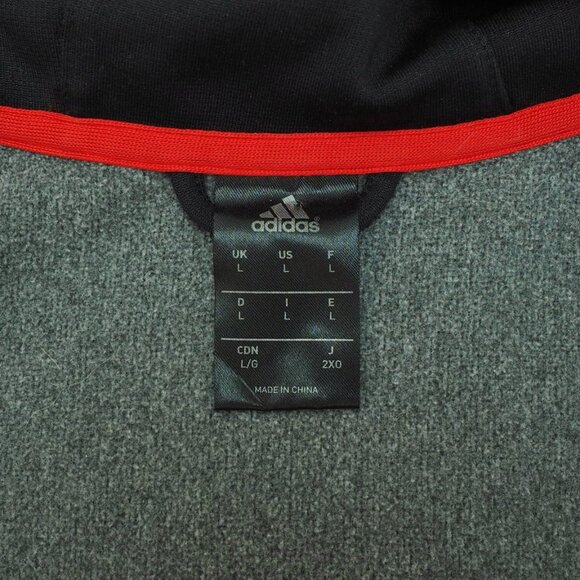 Adidas Manchester United FC Full-Zip Hoodie Jacket Mens Large Soccer Sweatshirt - Picture 5 of 5